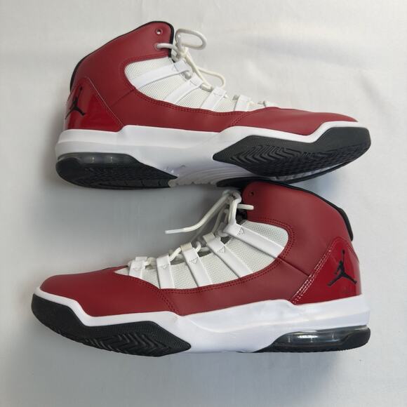 Jordan Max Aura Gym Red AQ9084602 Men's Size 11 Gym Red/Black/White - Picture 7 of 10